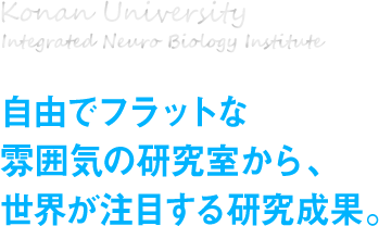 自由でフラットな雰囲気の研究室から、世界が注目する研究成果。