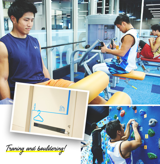 Traning and bouldering!